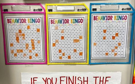 Fifth Grade Flava on Instagram: "My classes are loving behavior bingo! 😊 Here’s how this whole class incentive works… Each of my classes has their own board. I color code my classes so they know which is theirs. (It’s the same as their name tag color.) Each day, they get up to 3 bingo numbers picked using a random number generator. I put “3, 2, 1” on the board each class period every day. If there are behavior problems for a few students or the majority of the class (disruptions, off task behav Class Bingo, Behavior Bingo, Class Incentives, Random Number Generator, Numbers 1 100, Random Number, Teacher Quotes Inspirational, Number Generator, Bingo Board