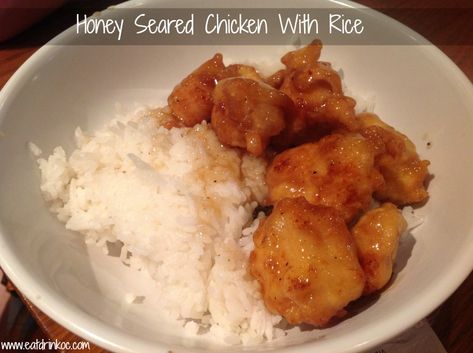 Honey Seared Chicken, Pei Wei Recipes, Pei Wei, Chicken With Rice, Seared Chicken, Honey Chicken, Chicken Rice, New Flavour, Meat Dishes