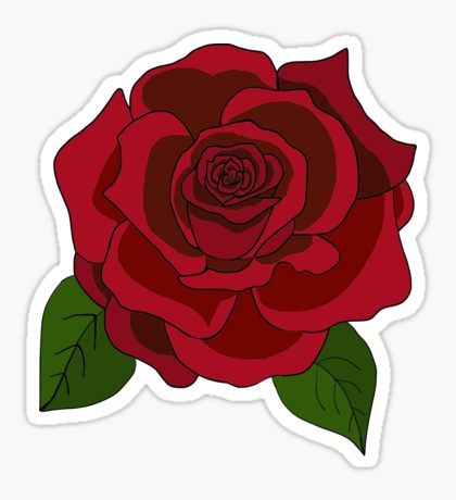 Rose Sticker, طابع بريدي, Homemade Stickers, Tumblr Stickers, Stickers Cool, Rose Drawing, Stickers Aesthetic, Hydroflask Stickers, Phone Stickers