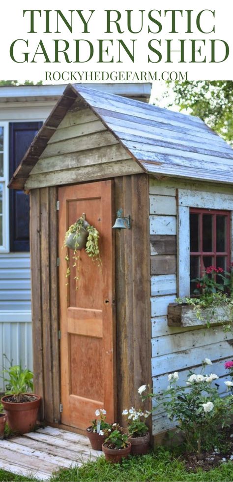 Garden Shed Diy, Small Garden Shed, Diy Storage Shed, Wood Shed Plans, Small Sheds, Garden Storage Shed, Storage Shed Plans, Diy Shed Plans, Backyard Sheds