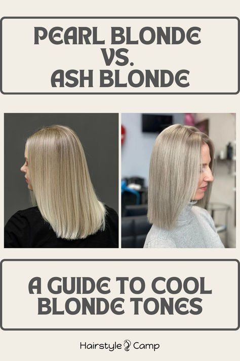 Pearl Blonde Vs. Ash Blonde Blended Ashy Blonde, Cool Light Blonde Hair, Icy Vanilla Blonde Hair, Shades Eq Blonde Toner Formulas Level 9, Color Palette For Blondes, Pearl Blonde Balayage Dark Roots, Extra Light Ash Blonde Hair, Best Blonde For Olive Skin Tone, Blonde Levels Chart