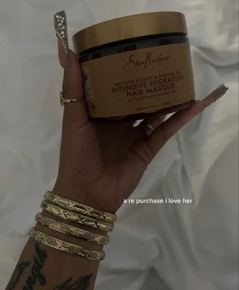 Shea Moisture Aesthetic, Shea Moisture Hair Mask, Hair Mask Aesthetic, Hair Strengthening Mask, Moisture Hair Mask, February Goals, Shea Moisture Manuka Honey, Coconut Hair Mask, Curly Hair Mask