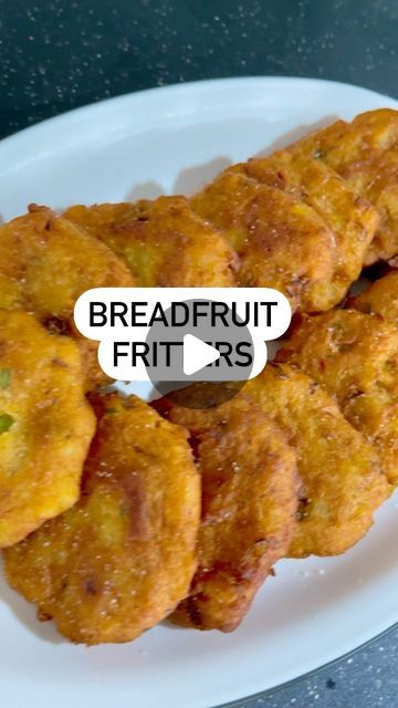 Ripe Breadfruit Recipe, Breadfruit Recipe Caribbean, Breadfruit Fritters, Roasted Breadfruit, Breadfruit Recipe, Caribbean Foods, Trinidad Recipes, Hawaiian Recipes, Caribbean Food