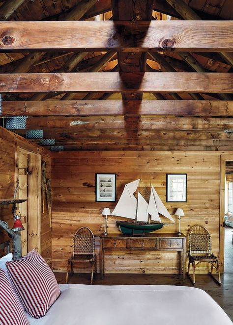 Once a Summer Camp, Now a Family Home - The New York Times Hotel Bel Air, Camp House, Boy Scouts Of America, Style Magazine, House Roof, Barn Style, Cabins In The Woods, Painting Cabinets, Summer Camp