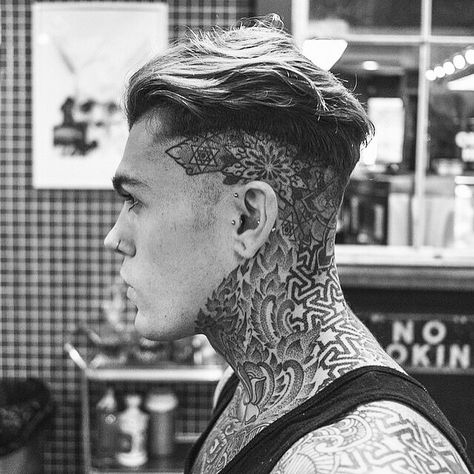 repost via @instarepost20 from @whoiselijah thanks to uncle joes in perth for fixing me up today.. big love to @_jessica_haileyy ✌️ #instarepost20 Tattoos About Mom, Stephen James Model, Stephan James, Best Neck Tattoos, Stephen James Hendry, Neotraditional Tattoo, Throat Tattoo, Trendy Mens Haircuts, Wild Tattoo