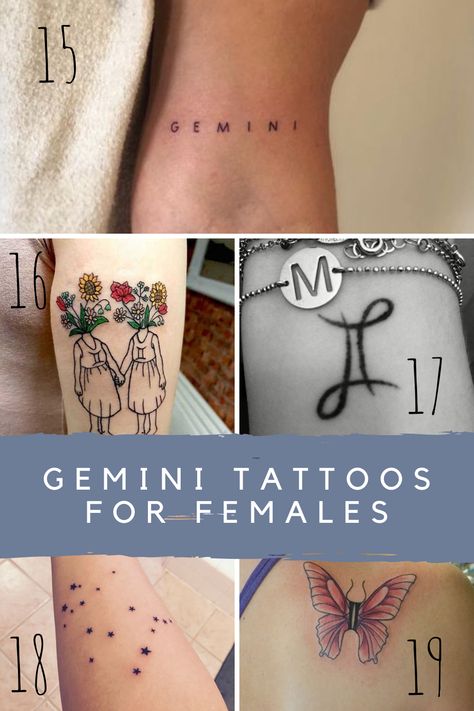 29 Unique Gemini Twin Tattoo Ideas - tattooglee Gemini Tattoo Ideas Unique For Women, Matching Gemini Tattoos, Gemini Minimalist Tattoo, Gemini Tattoo For Women Unique, Gemini Tattoo Ideas Unique, Unique Gemini Tattoo, Unique Tattoo Ideas For Women, Gemini Sign Tattoo, Gemini Zodiac Tattoos