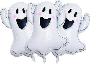 Ghost Balloons, Spooky Balloons, Happy Ghost, Halloween Balloons, Kids Party Supplies, Birthday Party Banner, White Balloons, Sewing Party, Balloon Decorations Party