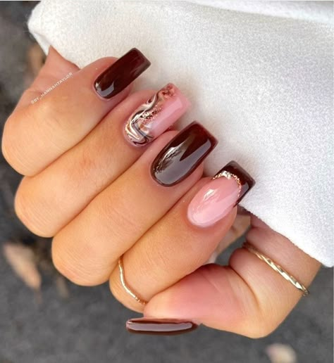 Trending Nails For September 2024, Trendy Nails Ideas 2024 September, Fall Nail Inspo 2024 Square, Nail Art September, Winter Short Acrylic Nails, Autumn Coffin Nails, November Nail Designs, Holiday Acrylic Nails, Summer Acrylic