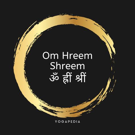 Om Hreem Shreem is a Sanskrit mantra, made up of one-syllable sounds known as bija mantras. Om is believed to be the sacred sound of the universe, Hreem is symbolic of divine goddess energy and Shreem is the bija mantra of Lakshmi. Vedic Mantras Sanskrit, Crystal Mantras, Bija Mantra, Sanskrit Mantras, Moola Mantra, Ancient Indian History, Mantra Tattoo, Mantra For Good Health, Om Mantra