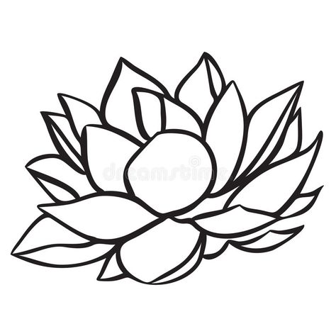 Lotus. Water lily Flower vector simple line drawing illustration isolated on whi , #Aff, #Flower, #vector, #simple, #Lotus, #Water #ad Koi Fish Drawing Tattoo, Water Lily Drawing, Flower Lines, Lotus Flower Drawing, Lotus Drawing, Water Lily Tattoos, Watercolor Koi Fish, Lilies Drawing, Koi Fish Drawing