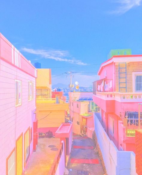 Pastel City, Colourful City, Hologram Colors, Soft Kidcore Aesthetic, Cat Portrait Painting, Soft Kidcore, Artsy Background, Kidcore Aesthetic, Colorful City