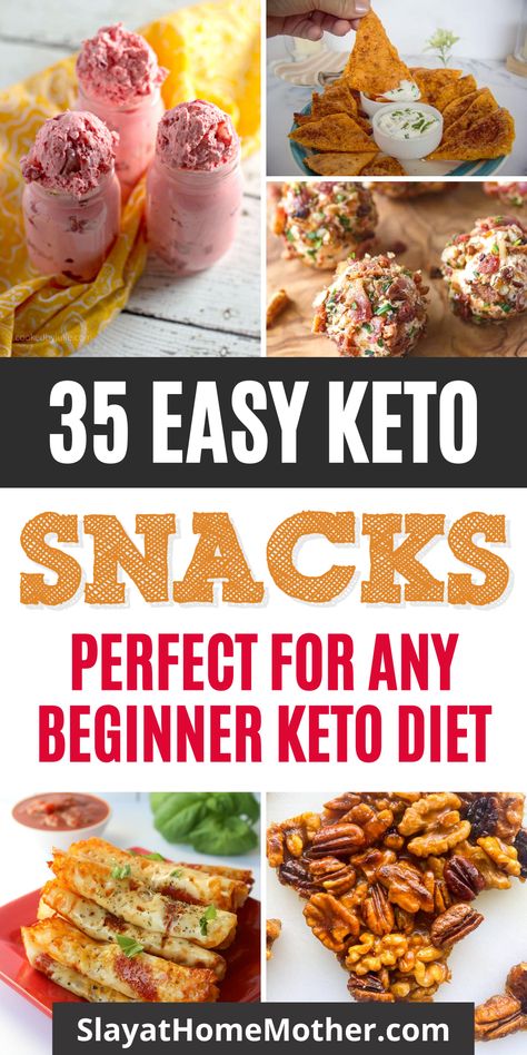 Try these 35 easy keto friendly snack ideas! Some are sweet some are savory - all of them delicious! #keto #ketosnacks #slayathomemother #snackideas #lunchideas Keto Snacks To Buy, Easy Keto Snacks, Keto Snack Recipes, Keto Snacks Easy, Simple Keto, Keto Snack, Vegetarian Snacks, Keto Cookbook, Snacks For Work