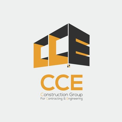 Contruction Group For Contracting & Engineering (CCE) | logo design, logo inspiration, 3d logo, 3d logo design, 3d logo inspiration Logo Design 3d, Logo Typo, Typographie Logo, Minimalist Brand, Illustration Art Nouveau, Construction Logo Design, Logo Creator, 3d Logo Design, Graphisches Design