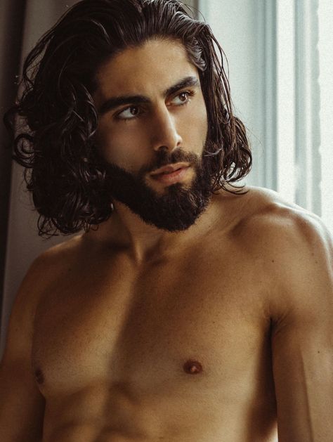 Man Long Hair, I Sing The Body Electric, Hair Styles Men, Beard Tattoo, Arab Men, Body Electric, Male Character, Industrial Revolution, High Fantasy