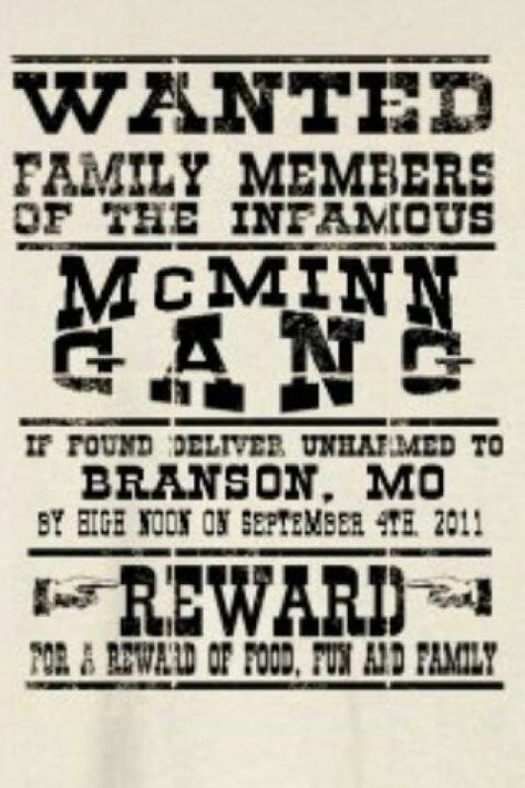 Cute for family reunion invit Cowboy Themed Family Reunion, Western Family Reunion Theme, Western Theme Family Reunion Ideas, Family Reunion Invitation Ideas, Reunion Theme Ideas, Reunion Familiar, Family Reunion Ideas, Family Reunion Themes, Family Reunion Decorations