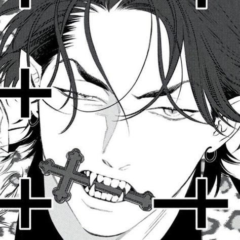 Fangs Pfp, Fangs Manga, Filters For Pictures, Manga Icon, Manga Icons, Manga Boy, Anime Profile, Dark Anime, Drawing Base