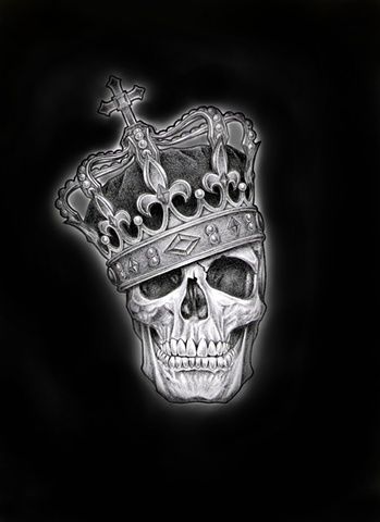 A Skull, Crown, Tattoos