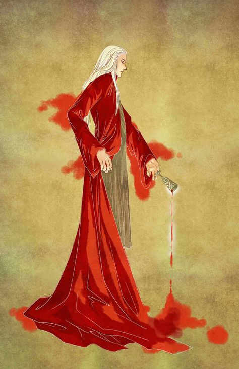 Want a drink? by DeadScroll on DeviantArt Marius De Romanus Vampire, Prince Lestat, Vampires Art, Silmarillion Art, The Hobbit Thranduil, Ancient Aesthetic, Anne Rice Vampire Chronicles, Elven King, Legolas And Thranduil