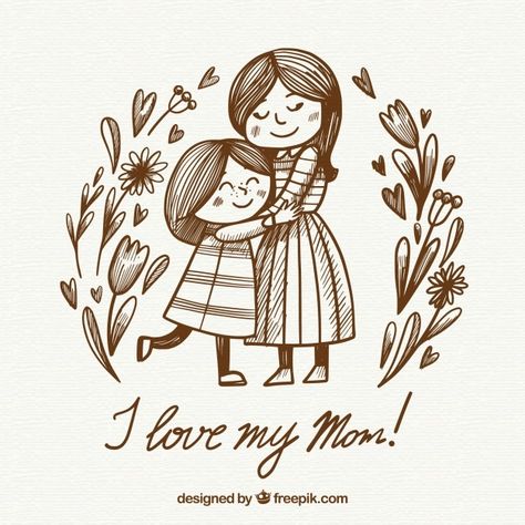 Mother's day background with happy famil... | Free Vector #Freepik #freevector #background #love #family #woman Mothers Love For Her Son, Mother's Day Illustration, 가족 일러스트, Mothers Day Drawings, Capricorn Taurus, Scorpio Virgo, Gemini Aries, Mother's Day Background, I Love My Mom