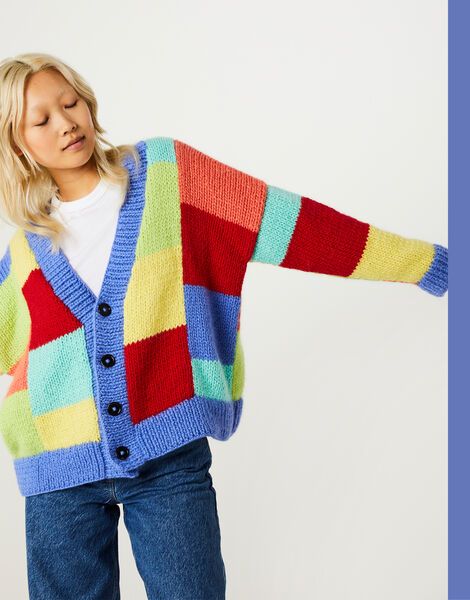 Lights Up Cardigan Pattern | Wool and the Gang Tunic Pattern Free, Men Scarf Pattern, Intermediate Knitting Patterns, Vest Pattern Free, Easy Knitting Patterns Free, Advanced Knitting, Wool And The Gang, Knitting Patterns Free Beginner, Hat Patterns Free