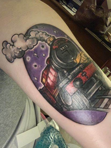 Hogwarts Express Tattoo, Hp Tattoo, Harry Potter Tattoos, Raven Tattoo, About Tattoo, Hogwarts Express, Ink Ideas, Best Tattoo, Worcester