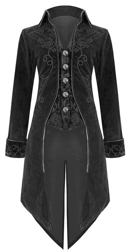 Y/n L/n is just an ordinary student of Kouh Academy. Everything chang… #action #Action #amreading #books #wattpad Jacquard Coat, Knee Length Jacket, Velvet Tuxedo, Gothic Jackets, Clothes Stand, Frock Coat, Velvet Coat, Retro Costume, Gothic Steampunk