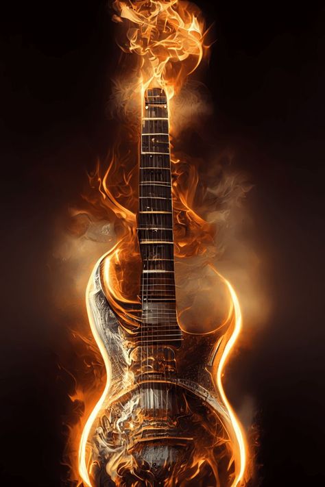 Electric guitar, heavy metal, guitar, flames, fire, fiery, celtic symbols, celts, celtic, music genre, metal and rock, hard rock, photorealism, high definition, high quality, flaming guitar, bursting into flames, wallpapers for music fans Heavy Metal Guitar, Celtic Symbol, Dark Art Photography, Music Poster Ideas, Ancient Celts, Brick In The Wall, Graphic Design Brochure, Celtic Music, Music Symbols