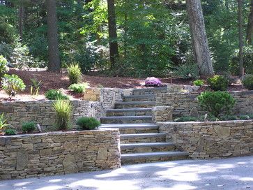 Walkway Landscaping, Sloped Backyard, Garden Stairs, Tiered Garden, Hillside Landscaping, Garden Walkway, Garden Steps, Outdoor Stairs, Traditional Landscape