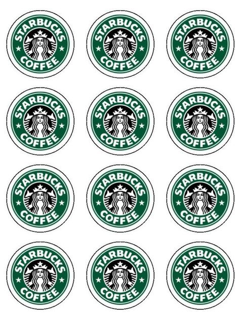 starbucks printables - Google Search Starbucks Stickers, Starbucks Cupcakes, Starbucks Birthday Party, Starbucks Cake Pops, Starbucks Party, Starbucks Coffee Cups, Starbucks Cake, Starbucks Birthday, Café Starbucks