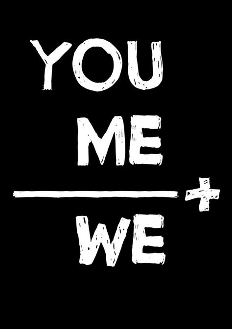 • You Me, Visual Statements, Great Words, Relationships Love, Love And Marriage, Retro Poster, Thoughts Quotes, Beautiful Words, Inspirational Words