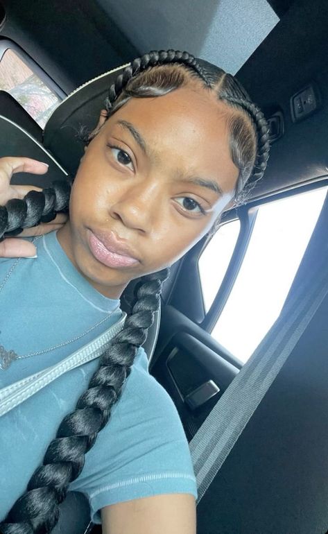 #follow #hairgoals #braids #hairstyles #hair #beautyblog #blogging #blogger #blog Sleek Braided Ponytail, Quick Braids, Natural Hair Bun Styles, Pretty Braids, Braided Hairstyles For Black Women Cornrows, Sleek Ponytail Hairstyles, Feed In Braids Hairstyles, Quick Natural Hair Styles, Cute Braided Hairstyles