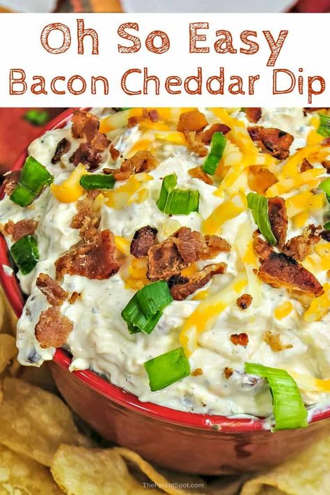 Our five ingredient oh so easy bacon cheddar ranch dip recipe. So good! Read the blog to find out how simple it is to make. #dip #recipe #appetizer #snack #food #tailgating Bacon Cheddar Dip Cold, Southern Suppers, Bacon Cheddar Ranch Dip, Card Snacks, Cheddar Ranch Dip, Boat Dip, Bacon Dip Recipes, Bacon Cheddar Dip, Bacon Ranch Dip