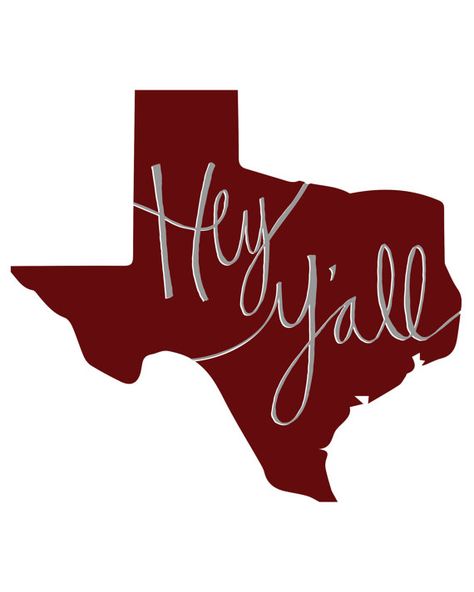 Hey Y'all Texas State Print by EmilyPullen on Etsy Texas Tattoos, Texas Living, Texas Life, Countries And Flags, Texas Forever, Loving Texas, Hey Yall, Texas Girl, Collage Board