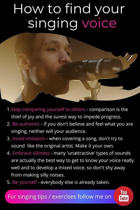 How To Find Your Singing Voice - Singing Tips|#learnhowtosing, #howtolearnsingingathome,#howtostartlearningsinging, #singforbeginnerstips, #learningvocals How To Be Original, How To Be A Singer, How To Practice Singing, Vocal Warm Ups, Vocal Exercises Singing, Songwriting Inspiration, Writing Songs Inspiration, Music Basics, Singing Exercises