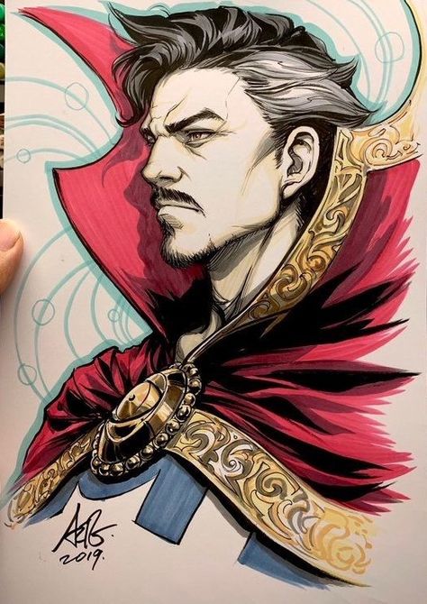 Stanley Artgerm, Doctor Strange Art, Marvel Art Drawings, Avengers Drawings, Image Spiderman, Cartoon Drawings Of People, Marvel Drawings, Marvel Fan Art, Art Manga