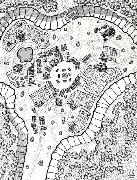 This is a hand drawn map I made using ink pen. It's the town map of my adventure "The Vlugtak Fortress" but you can use it for your own adventures. Illustrated Maps Hand Drawn, Hand Drawn Maps, Manchester Map, Site Plan Drawing, Background References, Cartoon Map, Map Drawing, Map Ideas, Village Map