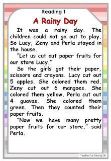 Free reading comprehension materials that can be used to practice reading skills. Included here are different stories followed by comprehension questions. Reading Paragraph, Reading Comprehension Grade 1, Reading Skills Worksheets, Teacher Fun Files, Ingles Kids, Free Reading Comprehension Worksheets, Reading Exercises, English Poems For Kids, Reading Comprehension Texts