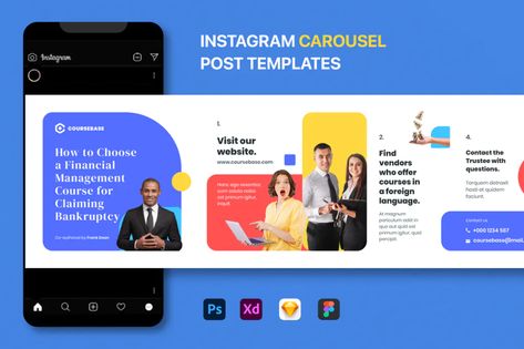 Instagram Carousel by simplestudios on Envato Elements Linkedin Carousel Ads, Linkedin Carousel Design Ideas, Linkedin Carousel Post Design, Social Carousel Design, Carousel Ads Design Ideas, Carousel Social Media Design, Social Media Carousel Post Design, Carousel Social Media Post, Carousel Graphic Design