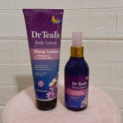 Dr Teals Melatonin Sleep Spray and Lotion Dr Teals Sleep Spray, Dr Teals Melatonin, Melatonin Aesthetic, Melatonin Lotion, Melatonin Spray, Sleep Lotion, Dr Teals, Dr Bronners, Sleep Spray