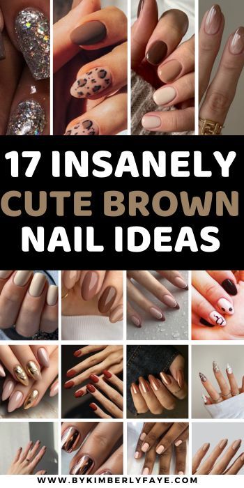 Stay natural with these 17 Insanely Cute Brown Nail Ideas You'll Love, Brown Nail Ideas Chocolate, Brown Nail Ideas Simple Brown Nude Nails, Brown Nail Ideas, Brown Nail, September Nails, Spring Nail Designs, Fashion Fail, Spring Nail, Neutral Nails, Brown Nails