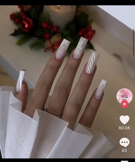 Nail Art Trends, Winter Nails Acrylic, Sweater Nails, Christmas Nails Easy, Chic Sweater, Girly Acrylic Nails, Dope Nail Designs, Acrylic Nails Coffin Pink, Christmas Nails Acrylic