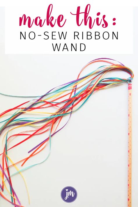 How to Make a No Sew Ribbon Wand | Jennie Moraitis Awesome Party Favors, Ribbon Wands, Christmas Child, Operation Christmas, Fairy Wands, Operation Christmas Child, Fairy Parties, Beltane, Diy Ribbon