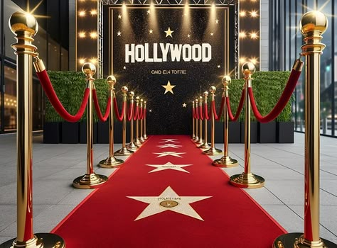 Hollywood Themed Red Carpet Party | Confetti Party | Guildford Red Carpet Theme Backdrop, Hollywood Theme Corporate Event, Hollywood Awards Theme, Red Carpet Gala Decorations, Hollywood Theme Gala, Red Carpet Bday Party, Hollywood Glam Party Ideas, Hollywood Red Carpet Prom Theme, Red Carpet Trunk Or Treat