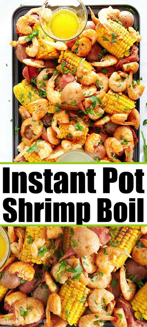 Instant Pot Shrimp Boil, Instant Pot Shrimp, Shrimp Boil Recipe, Potted Shrimp, Seafood Boil Recipes, Boiled Food, Pot Recipes Easy, Shrimp Boil, Best Instant Pot Recipe