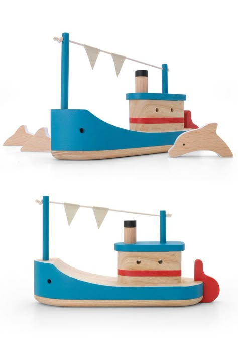 Wooden Garden Gate, Wooden Model Boats, Toy Boats, Making Wooden Toys, Wood Toys Plans, Toy Boat, Wood Games, Handmade Wooden Toys, Kids Wooden Toys