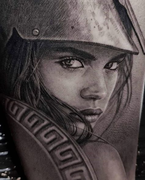 Warrior Tattoos Men, Athena Tattoos, Tattoos Men Shoulder, Sparta Tattoo, Traditional Tattoo Woman, Athena Tattoo, Alas Tattoo, Female Warrior Tattoo, Outer Forearm Tattoo