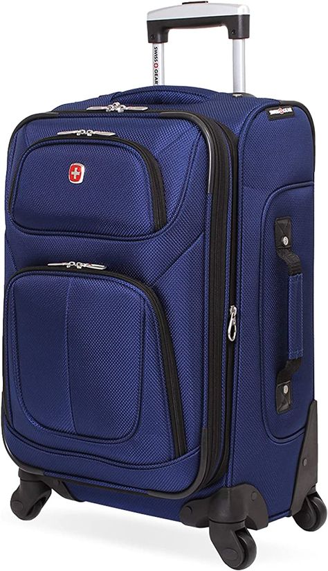 AmazonSmile | SwissGear Sion Softside Expandable Luggage, Dark Grey, Checked-Large 29-Inch | Suitcases Black Hair With Blue Highlights, Amazon Prime Day Deals, Spinner Luggage, Carry On Suitcase, Amazon Prime Day, Wet Bag, Carry On Luggage, Pull Handle, Suitcases