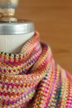 Crocheted 'Linen Stitch' Scarf free pattern at Churchmouse Yarns. The sample is… Crochet Linen Stitch, Linen Stitch Scarf, Crochet Collars, Linen Stitch, Knitted Shawl, Shawl Crochet, Crochet Motifs, Scarf Crochet Pattern, Crochet Cowl