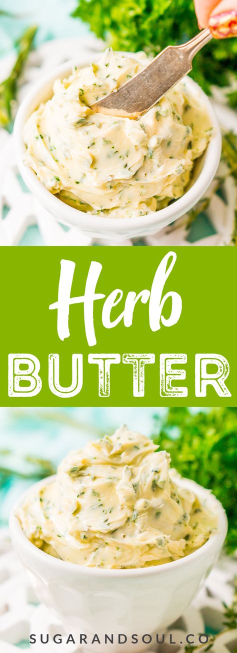 Herb Butter For Turkey, Butter For Turkey, Flavored Butter Recipes, Butter Recipes Homemade, Compound Butter Recipe, Herb Butter Recipe, Infused Butter, Garlic Herb Butter, Savory Herb