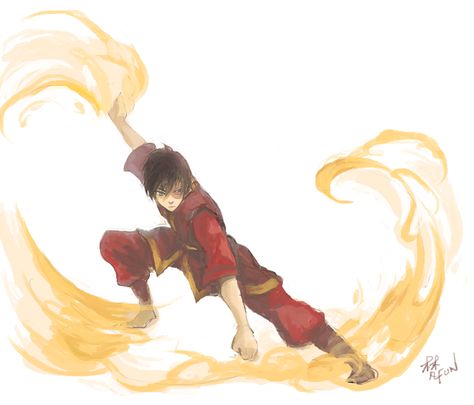 Zuko Firebending, Bending Scrolls, Element Bending, Avatar Animation, Fireflies Art, Fire Bending, Firefly Art, Prince Zuko, Fictional Character Crush